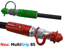 MultiGrip85 - Handgriff und farbliche Kennzeichnung von Hydraulikschlauchleitungen als Baukastensystem